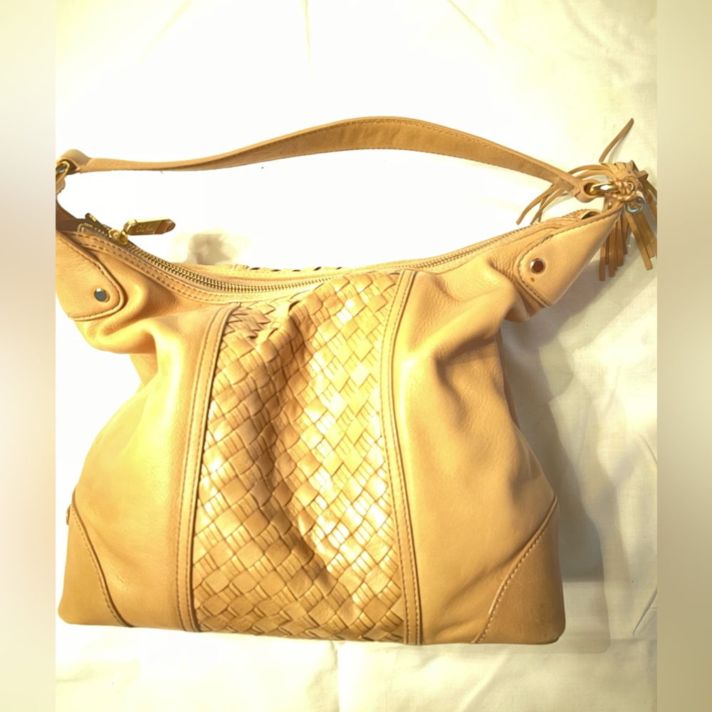 Cole Haan tan leather shoulder bag